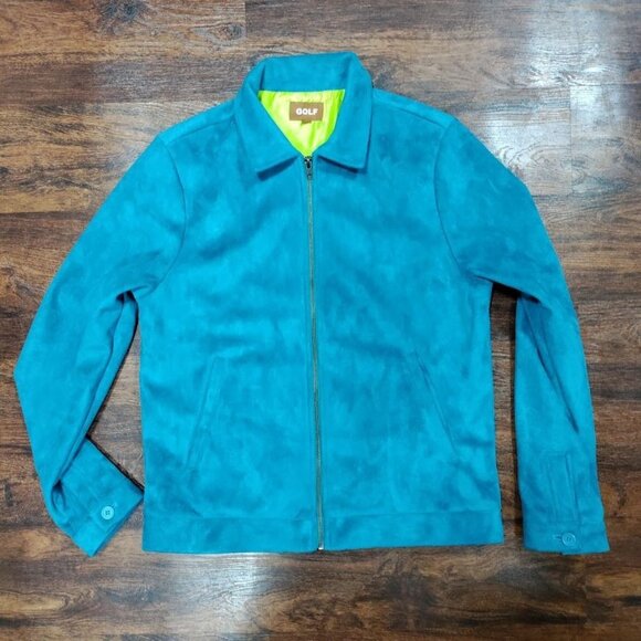 Golf Wang Faux Suede Y2K Skater Golf Work Jacket Tyler The Creator Small - Picture 3 of 12